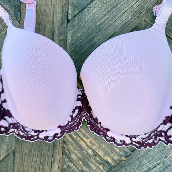Wacoal 853322 Instant Icon Tshirt Bra in Fragrant Lilac/Pickled Beet – 32DD - Picture 8 of 13